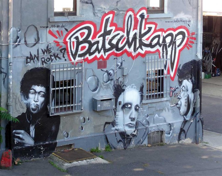 Batschkapp Fassade Graffiti Mural 2004