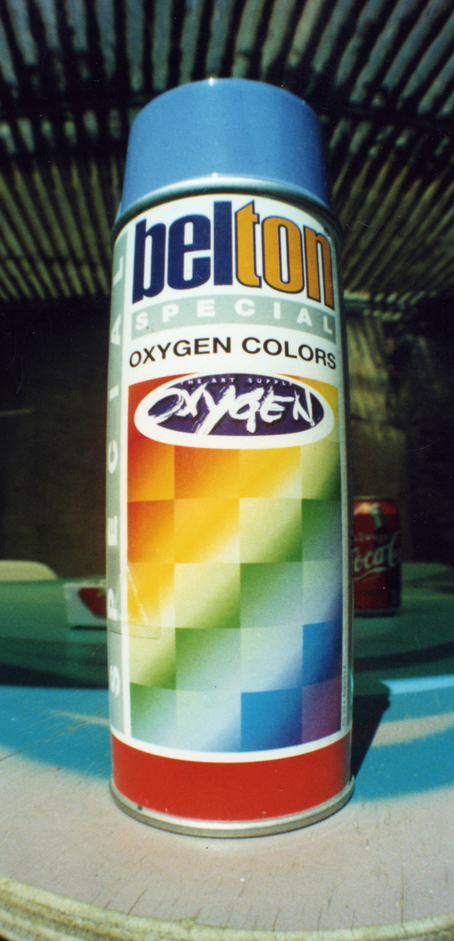 Oxygen the art supply Präsentation der Belton Oxygen Dose 1996