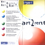 Oxygen the art agency Klappflyer Art 2 rent 1995/1996