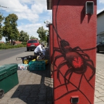Spinne sprayer Eintracht Frankfurt Logo