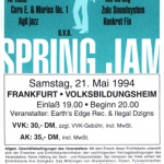 spring jam ticket 1994