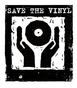 Save the vinyl Logo, 1993