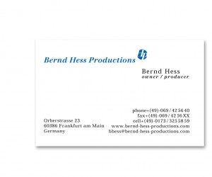 Bernd Hess Musicproduction