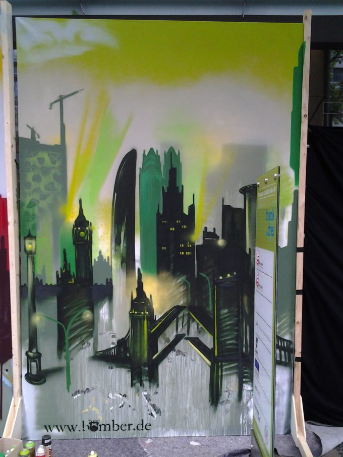 Graffiti Art auf Leinwand 4 sale – Graffiti Art on canvas 4 sale – Wolkenkratzer Festival