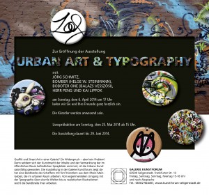 Urban Art & Typographie Einladung