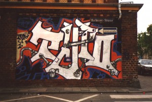 Typo-Style. Stylewriting/Graffiti, 1991, Brotfabrik, Frankfurt, Germany