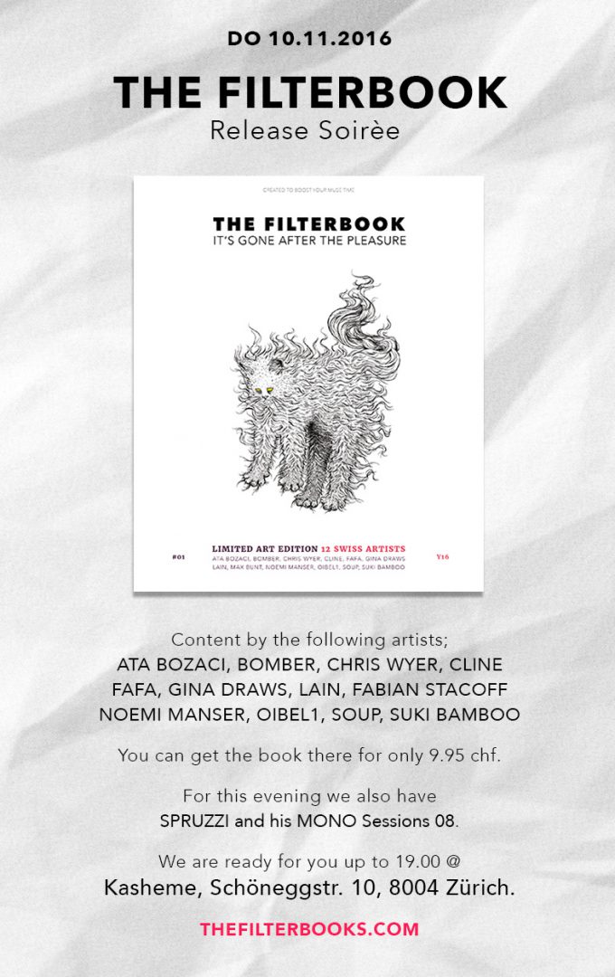 The Filterbooks Release Zürich 10.11.2016